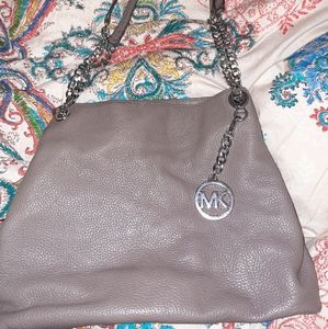 Grey Micheal Kors purse
